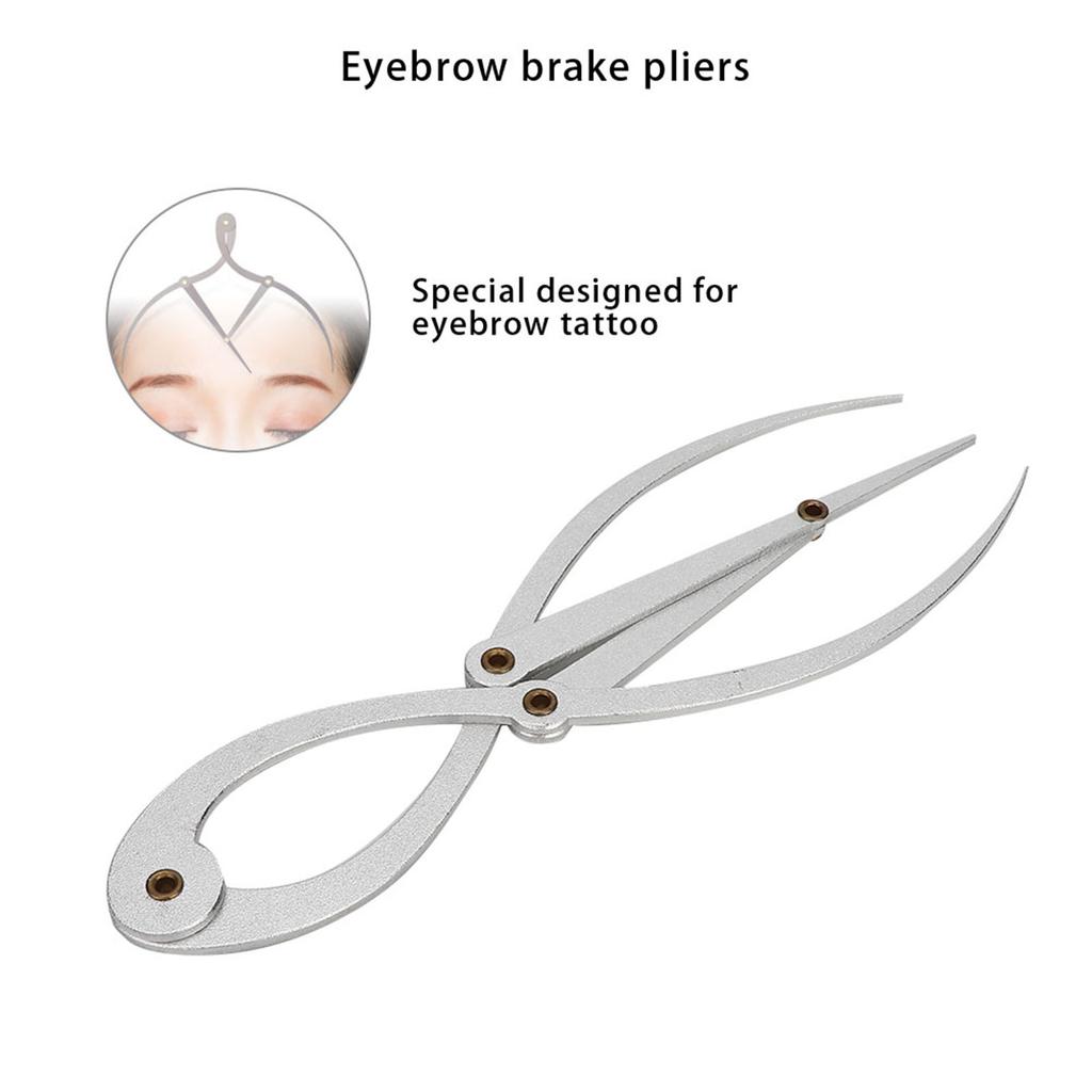 Stainless Steel Scale Eyebrow Positioning Ruler Eyebrow Tattoo Three Points Positioning Balance Ruler