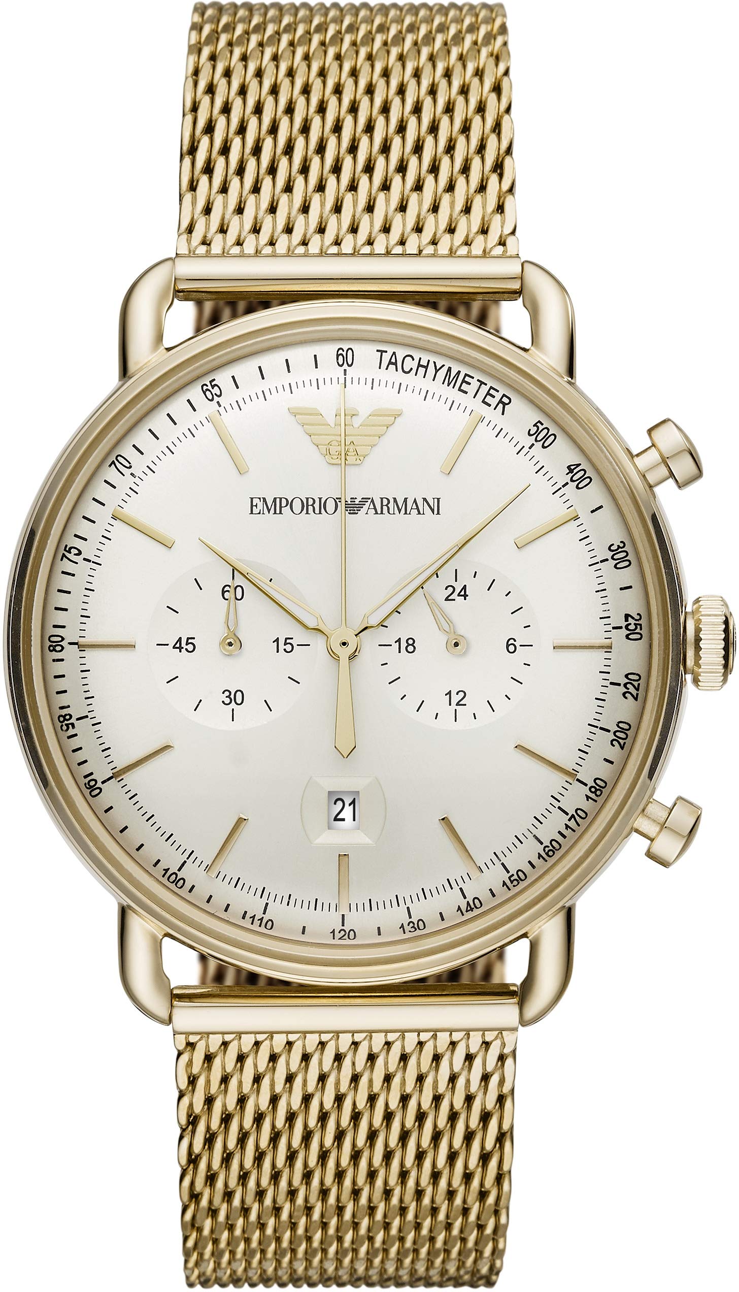 

Emporio Armani AR11315 Officially Gold Men s Watch, Imported,
