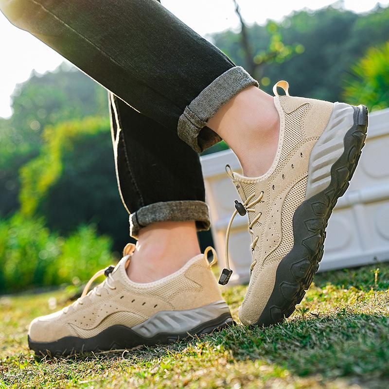 Large size men's shoes outdoor hiking shoes breathable waterproof non-slip sneakers wading shoes Jinjiang, spring, autumn and summer