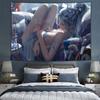 Sexy Girl Cartoon Home Mural Decoration Kawaii Japanese Anime Print Tapestry Living Room Bedroom Background Cloth Tapiz