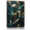 Fantasy Astronaut Metal Poster Tin Sign Wall Art Home Decorations Customizable Metal Signs for Home Decoration Room Decor Items
