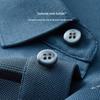 Men's Silk Blend Striped Polo Shirt