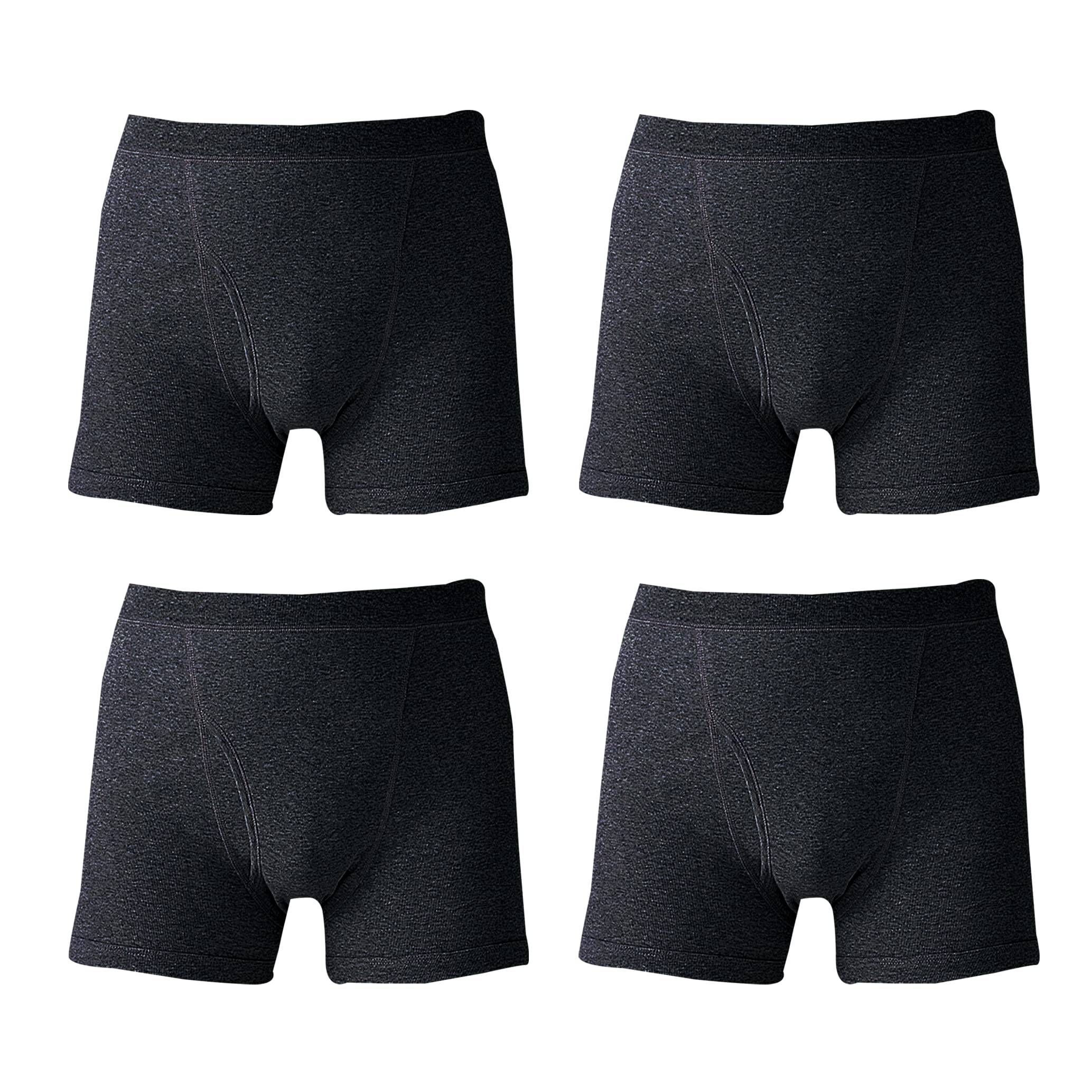 

Боксеры Мягкие Антибактериальные и Дезодорирующие Передний Комплект Черные [Gunze] Шорты, Нижнее белье, 100% хлопок, Обработка, Отверстие, 4, SV6190, Мужские, Новые,