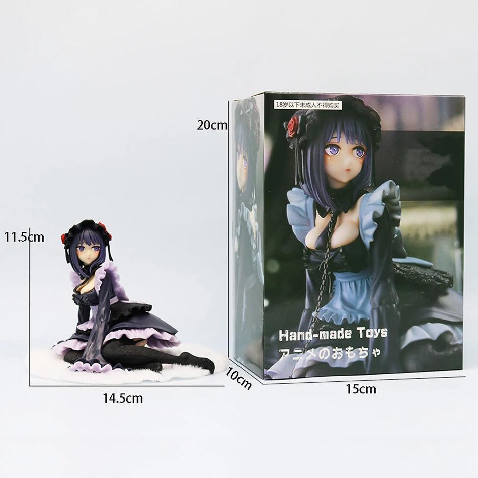 3pcs Kitagawa Marin Black Maid Outfit Action Figure My Dress-Up Darling Anime Collectible Model Toy Shizuku Kuroe