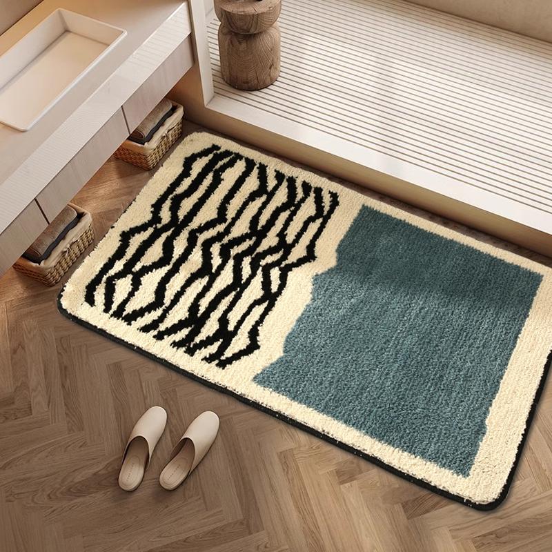 Creative Pattern Carpets for Water-absorbing and Anti-slip Home Decoration In the Living Room, Bathroom and Bedroom