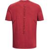 Under Armour Plaid Training Short Sleeve T-Shirt Men Tops Red 1376921-638