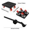 Heavy Duty Furniture Lift Mobile Tool Kit with 4 Wheels 330 Lbs 360° Swivel Furniture Mobile Trolley for Appliance Sofa Handling