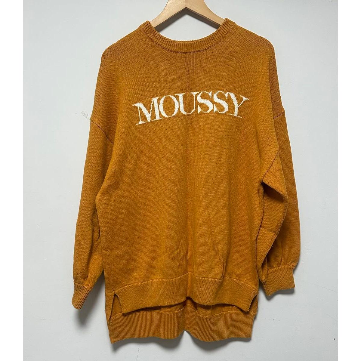 moussy knit logo knit