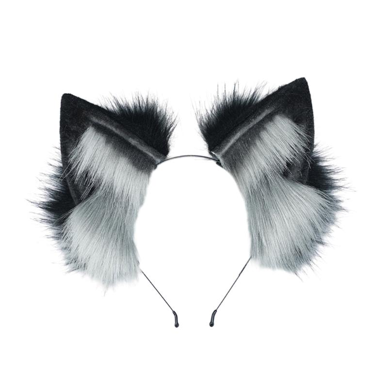 Sexy Foxes Bunny Ear Headband Lolita Cosplay Beast Ears Hair Hoop Anime Cosplay Props Furry Masquerade Party Costume Hairband