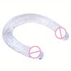 Soft Jelly Dildo Double Double Head Realistic Dildos Masturbation Toys Vaginal Anal Plug Orgasm Adult Sex Toys for Woman Men Gay
