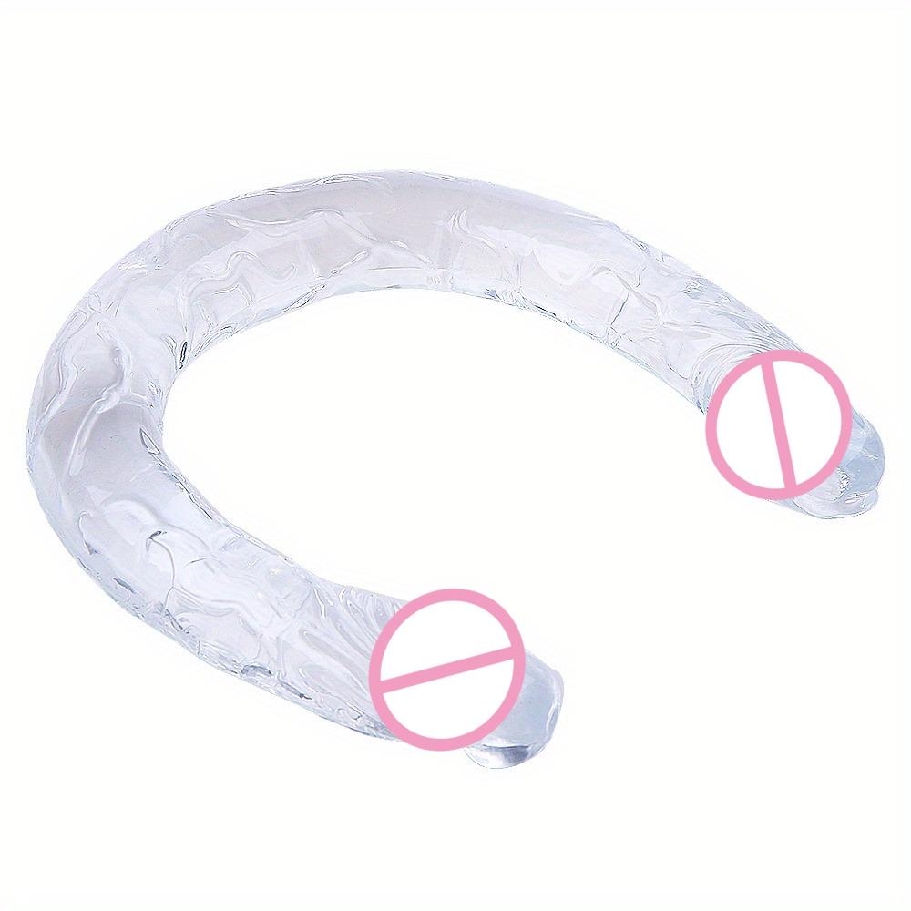 Soft Jelly Dildo Double Double Head Realistic Dildos Masturbation Toys Vaginal Anal Plug Orgasm Adult Sex Toys for Woman Men Gay