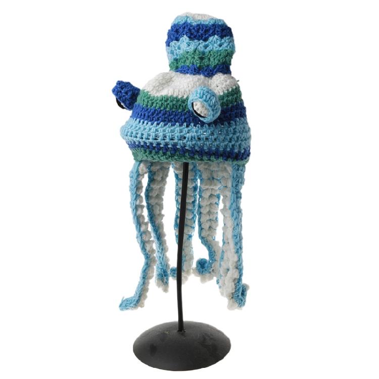 Fun Octopus Knit Gradient Beanie Hat Halloween Costume Cover Cap for Men Women