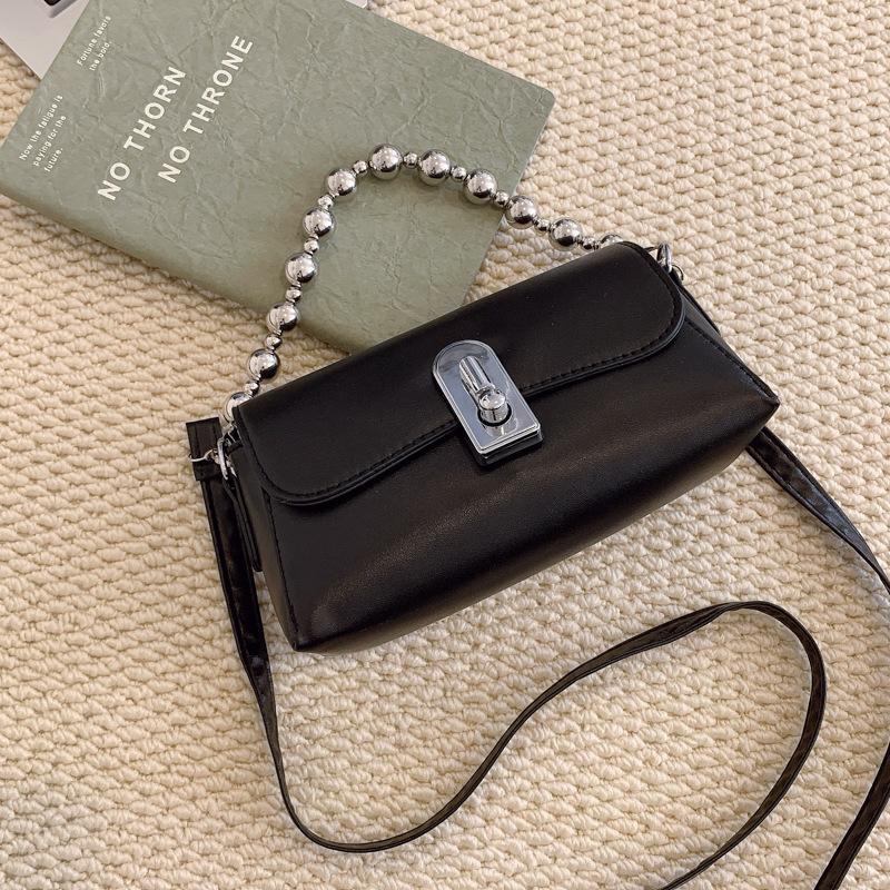 Vintage Beads Chain Small Bag For Women Versatile New Trendy Fashionable Casual Single Shoulder Crossbody Bags For Lady