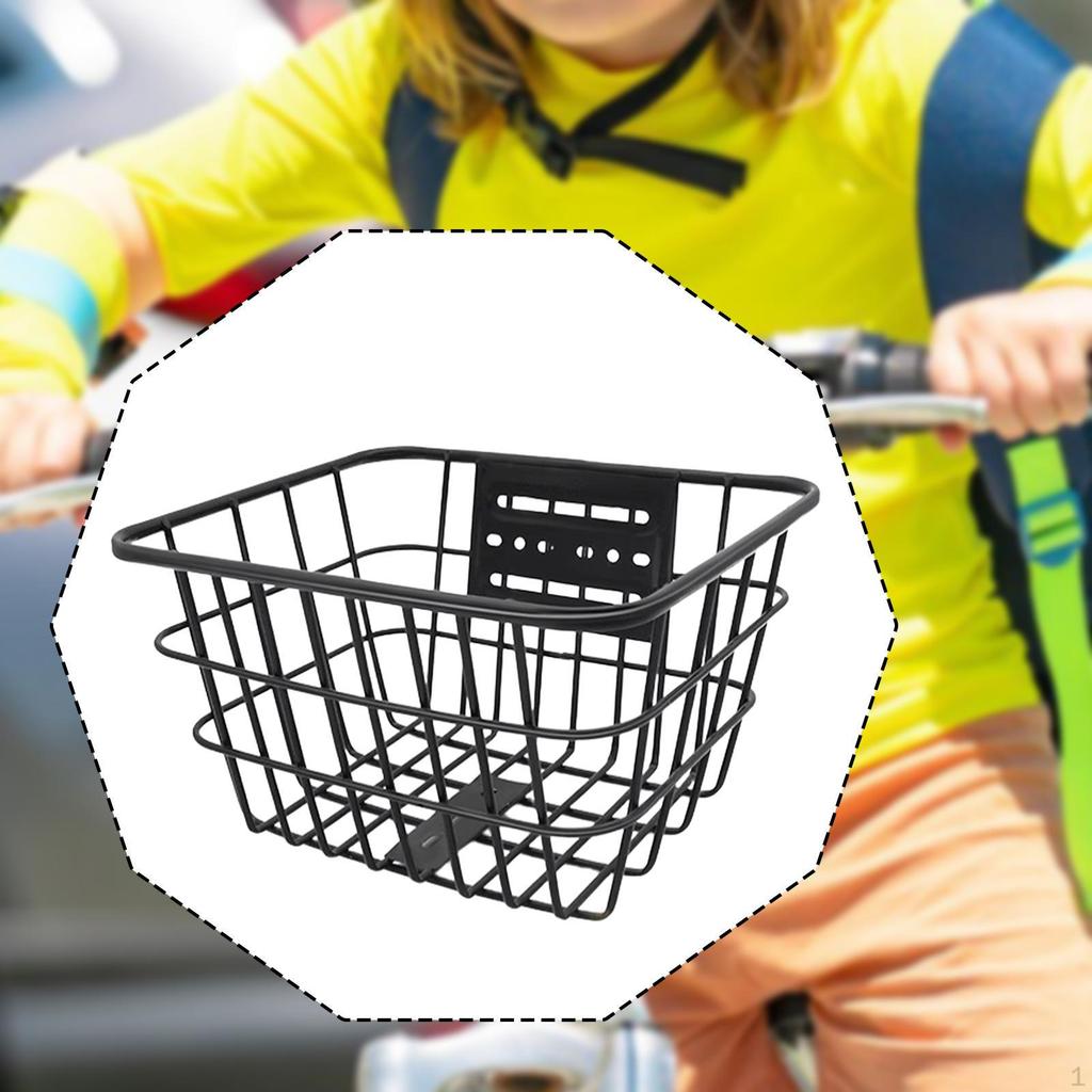Kinder Fahrradkorb Vorne Deko Kinderfahrrad Leicht Vielseitige Aufbewahrung Eisendraht für Jungen