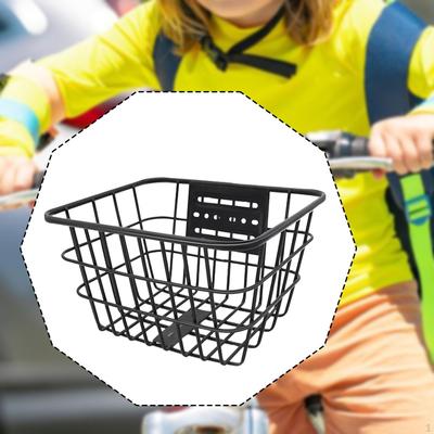  Panier de vélo pour enfants Décor avant Vélo pour enfant Léger Rangement polyvalent Fil de fer pour garçons