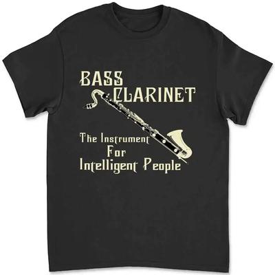 Bass Clarinet For Intelligent T-shirt 45NR