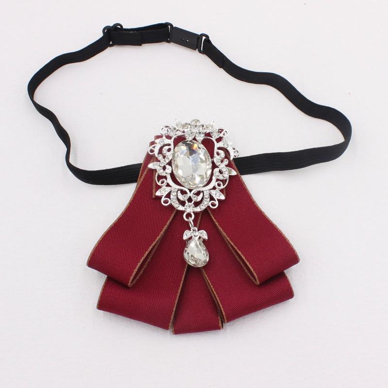 Starry Cat Rhinestone Bow Tie: European & American Fashion Lapel Flower, S264.