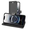 (Black) For iPhone 16e Wallet Flip PU Leather Phone Case