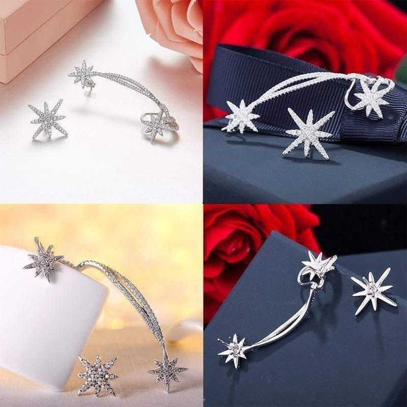 Koreanischer Modeschmuck Asymmetrie Schneeclip Ohrhörer Persönlichkeit Übertriebenes Ohr Modeschmuck Großhandel Ohrringe Accessoires