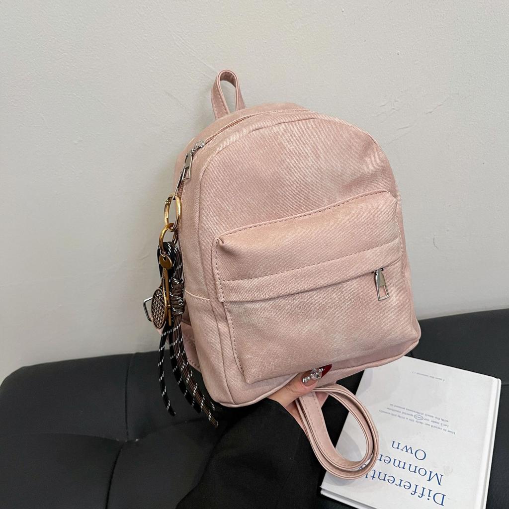 Backpack Fashion Premium Texture Design Handheld Student School Bag Retro Travel Backpack