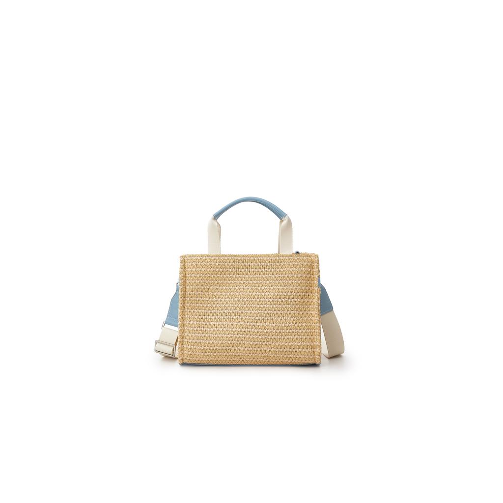 New Lee Straw Woven Shoulder Bag, Crossbody Bag, Handbag Regular Women's Multicolor LE250124M