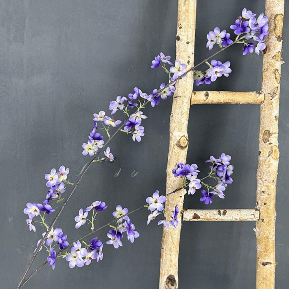 Decorative Artificial Cherry Blossoms Silk Fake Cherry Blossoms Branches Home Decor фиолетовый