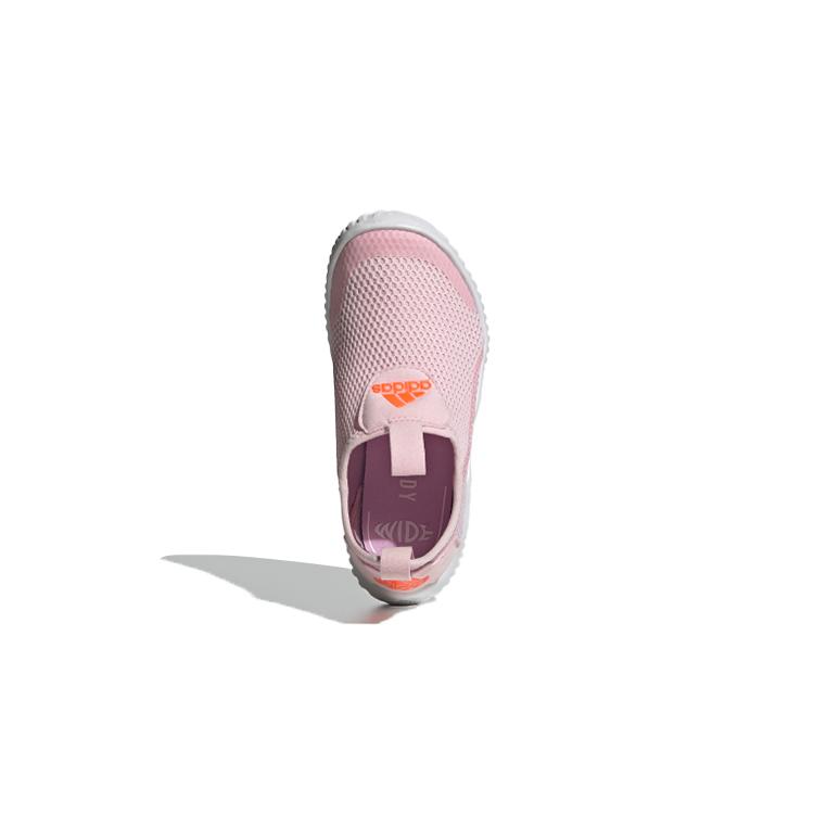 adidas Rapidazen S .Rdy C Slip Resistant Abrasion Resistant Mid Top Kids' Running Shoes Pink White FZ3955