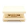 Kurita's Special Buddhist Statue [Wood Carving Buddhist Altar] Square Base, Small (W10cm, D8cm, H5cm) Made of Cypress Wood 19412