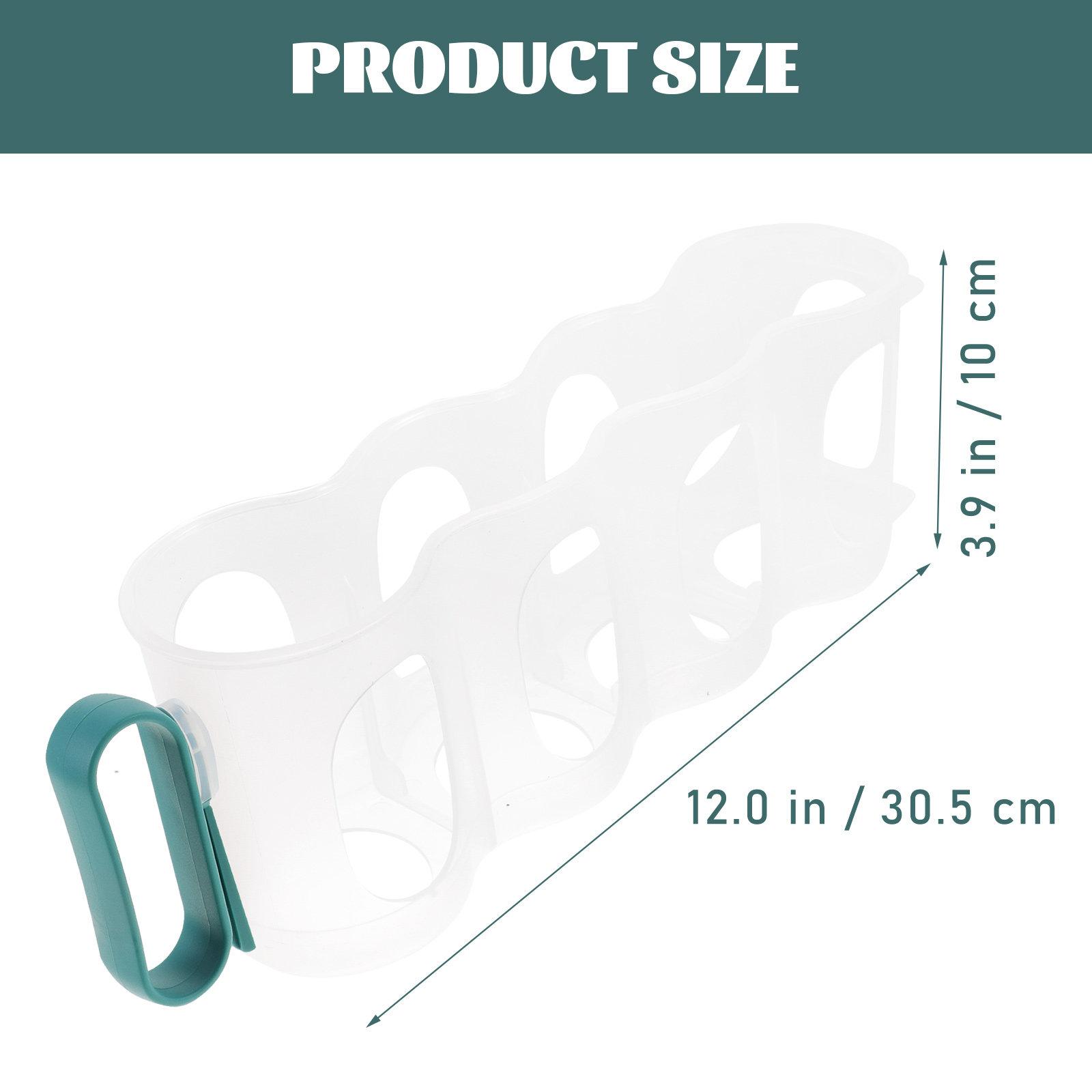 

Refrigerator Can Organizer Soda Holder Transparent Large Capacity Fridge Can Dispenser Beverage Storage Rack Soda Storage синій