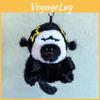 Unique Fluffy White-faced Monkey Plush Toy Keychain Perfect For Backpacks And Gifts