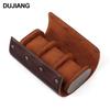 Top Grain Leather Watch Box, Retro Mechanical Watch Case, Vintage Cowhide Organizer Display Holder