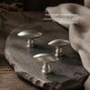 Zinc Alloy Single Hole Cabinet Knob Simple Oval Drawer Knob Matte Furniture Pull Handle For Wardrobe Cupboard Drawers Upgrade