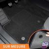 Tapis De Voiture - DBS - Sur Mesure Pour Peugeot 208 - Antidérapant - 4 Pièces - Textile Noir