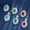 Jewelry Copper Bottom Gold-Plated Simulation Color Treasure Simple Wind Light Luxury Set Female Main Stone 12 * 10