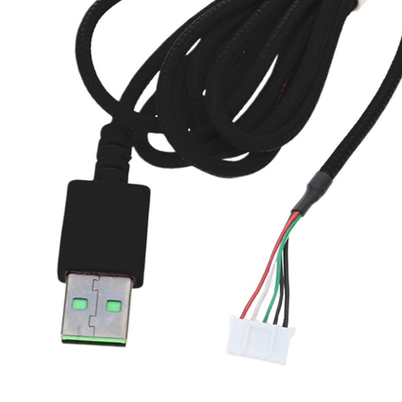 Cabo de Fone de Ouvido para Jogos USB para Kraken7.1 RGB/KrakenV3 Cabo/Edição Kitty Fio Trançado Duradouro