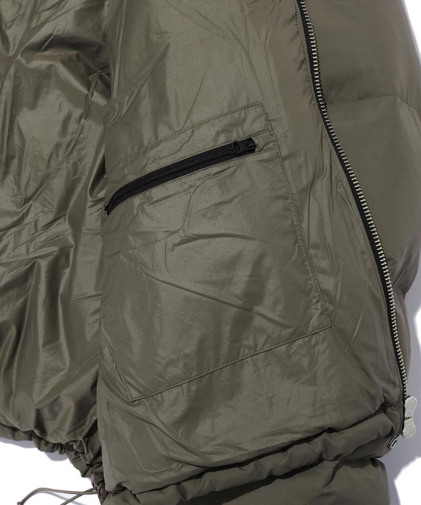 Iey Double Zip-Up Down Jacket Beige