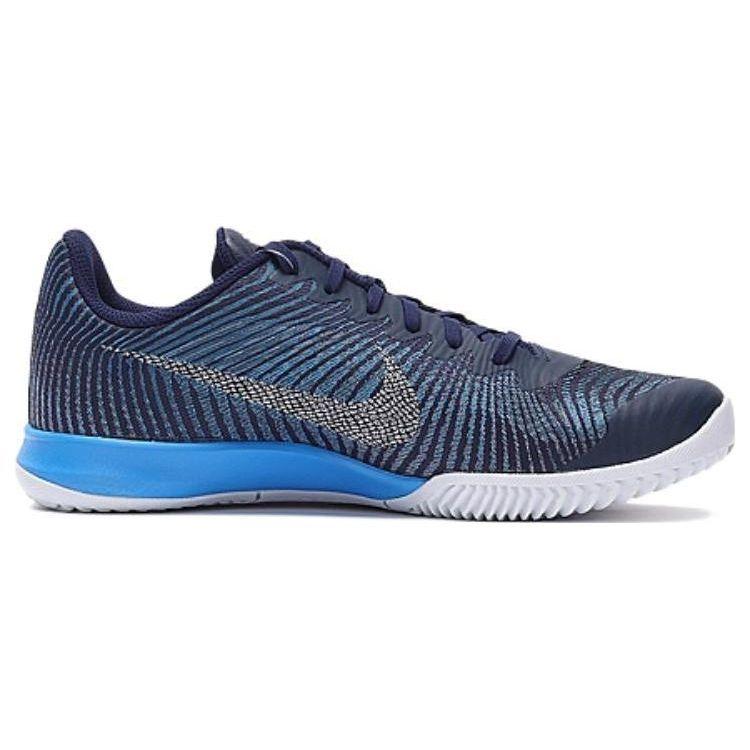 Nike Kb Mentality Ii Ep Moda Versátil Absorção de Choque Antiderrapante Durável Suporte Tênis de Basquete Cano Baixo Masculino tênis Azul 818953-400