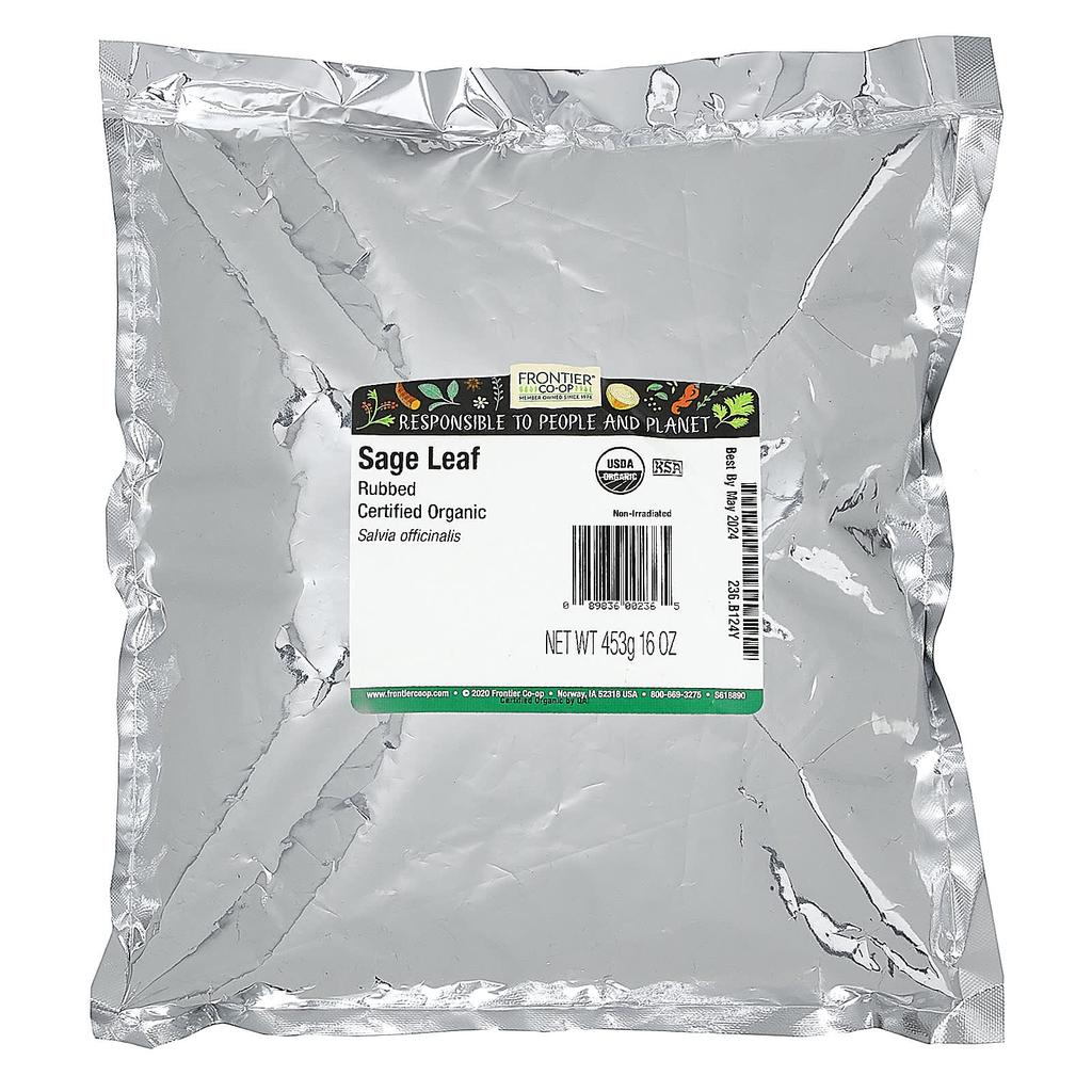 Frontier Co-op Bio-Gehackte Salbeiblätter, 453G (16 Unzen)