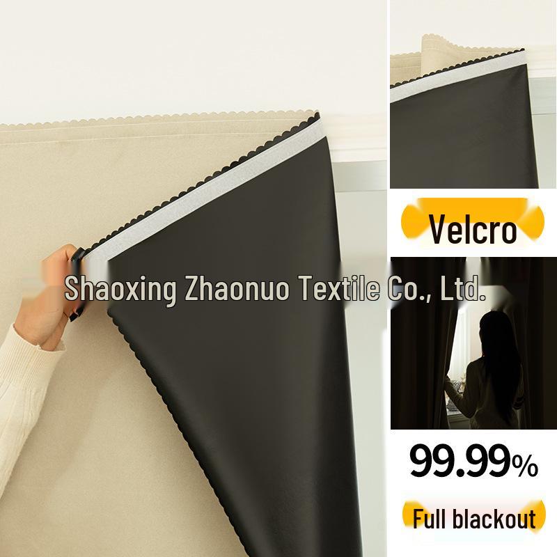 Velcro 2025 Blackout Curtains - Punch-Free, Self-Adhesive Sunshade for Bedroom