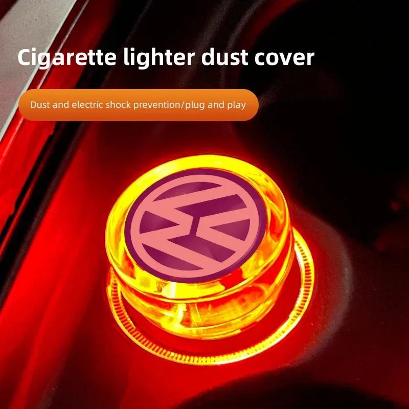Car Cigarette Lighter Dust Cover Dustproof Decoration Cap For Volkswagen VW Golf R Polo Tiguan Passat B6 Rline Touran CADDY GTI