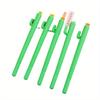 Return to school season 10pcs 0.5mm soft glue shape single-arm cactus neutral pen plant creative signing pen stationery supplies