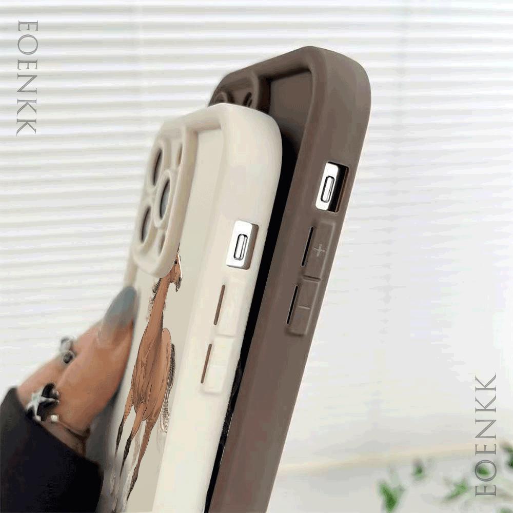 Chinese Zodiac Horse Cattle Shockproof Phone Case for Xiaomi Redmi Note 14/13/12/11/10 Pro/Plus Raised Camera Protection Cover