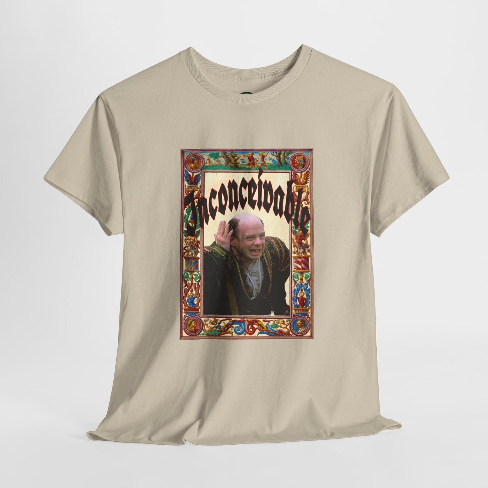 Inconceivable T-Shirt Medieval Quote Tee Retro Fantasy Movie Unisex Shirt M