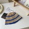 Versatile Style Hat Colored Stripes Womens Sunshade Hatscaps Fishermans