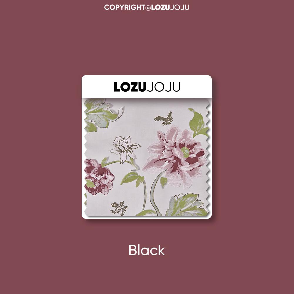 

2 шт LOZUJOJU модная и универсальная короткая газовая занавеска с фиолетовым цветочным принтом для кухни, спальни и гостиной, домашний декор W100cm x L200cm фиолетовый