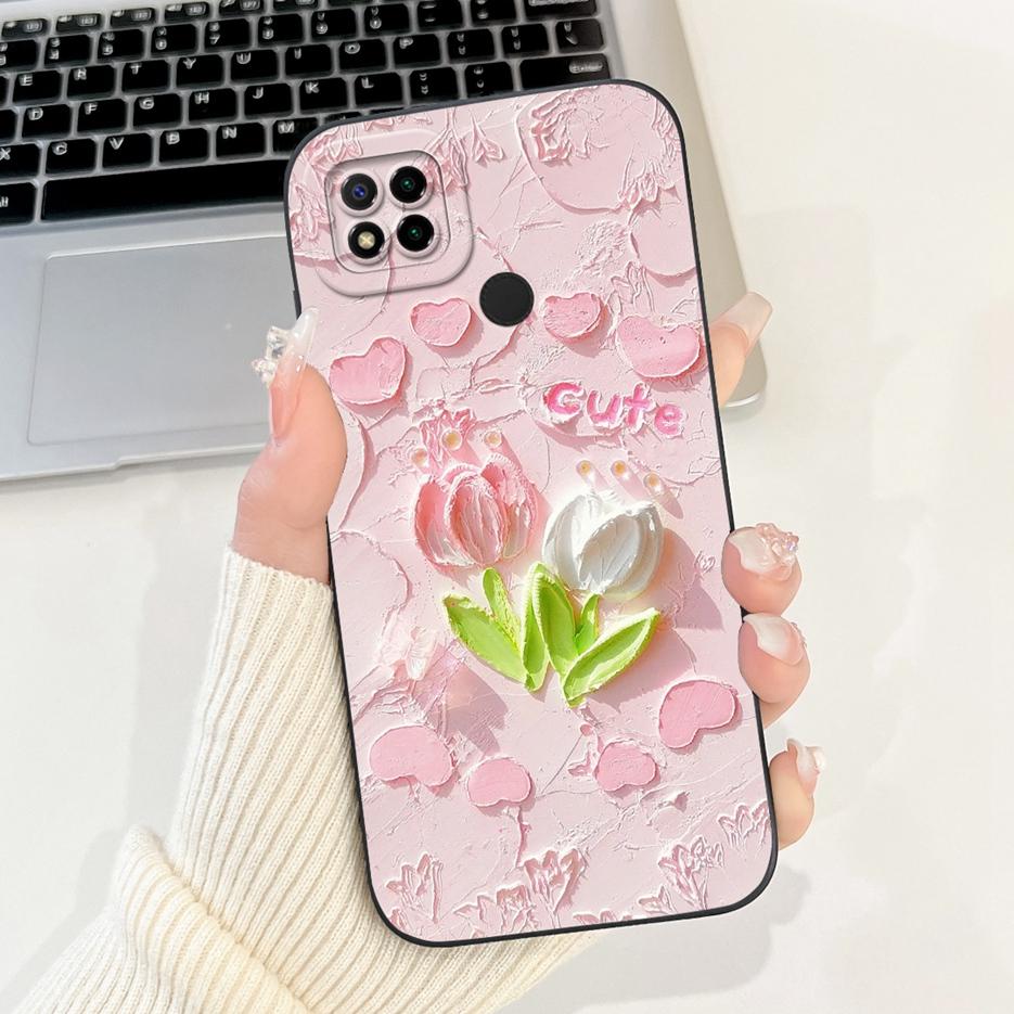 Für Xiaomi Redmi 9C Hülle Niedliche Panda Cartoon Abdeckung Stoßfest Weiche TPU Handyhülle Für Xiaomi Redmi 9C NFC Redmi9C Rückabdeckung Taschen