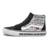 Vans Sk8 Pro Високі Кеди для Скейтбордингу Графіті Унісекс Кросівки Чорно-Білі VN0A45JDV0B