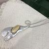 Stainless Steel Elephant Pendant Necklace Cool Style Collarbone Chain Charming Bag Pendant Sweater Chain