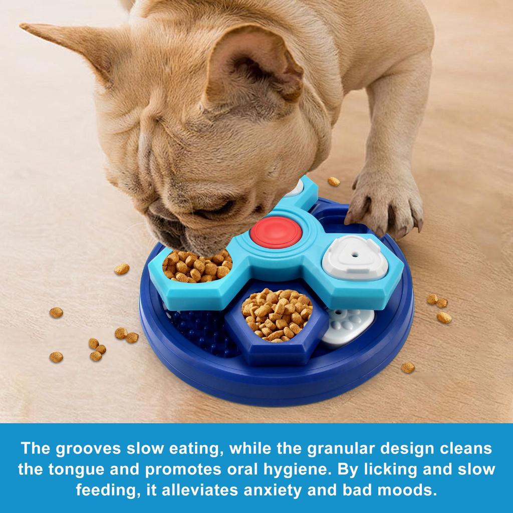 Cross-Border Three-Layer Slow Feeder Rotating Puzzle Bowl for Cats and Dogs