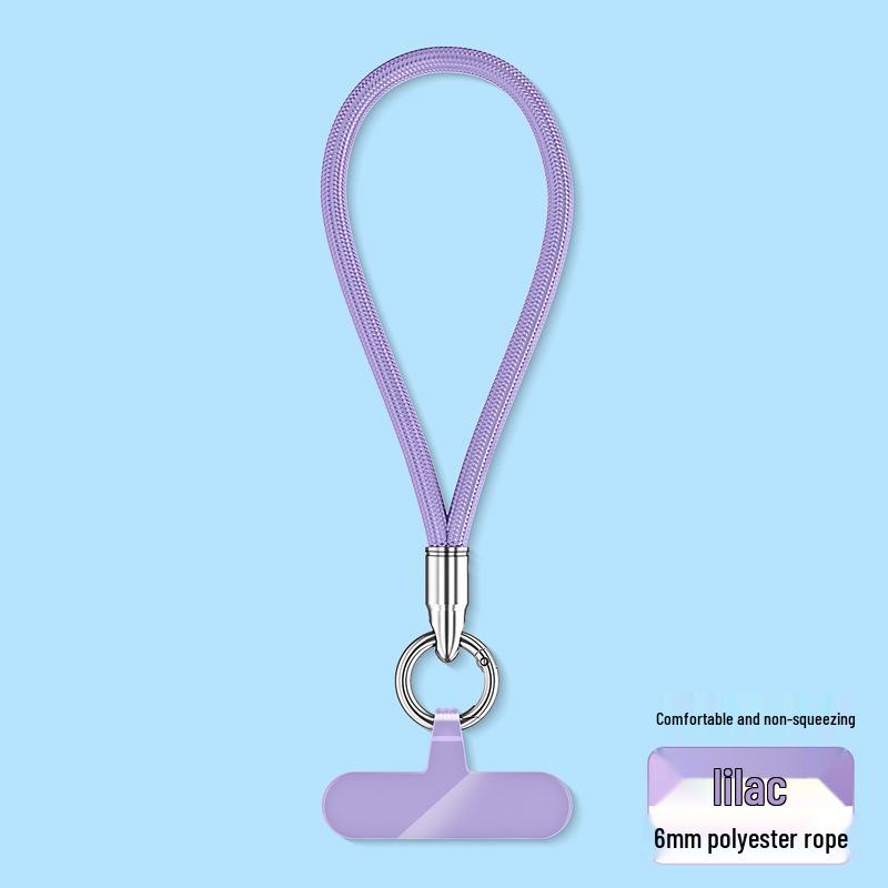 

Ремешок для мобильного телефона на запястье и через плечо с кольцом для пальца, шнурком против потери и противоударной прокладкой